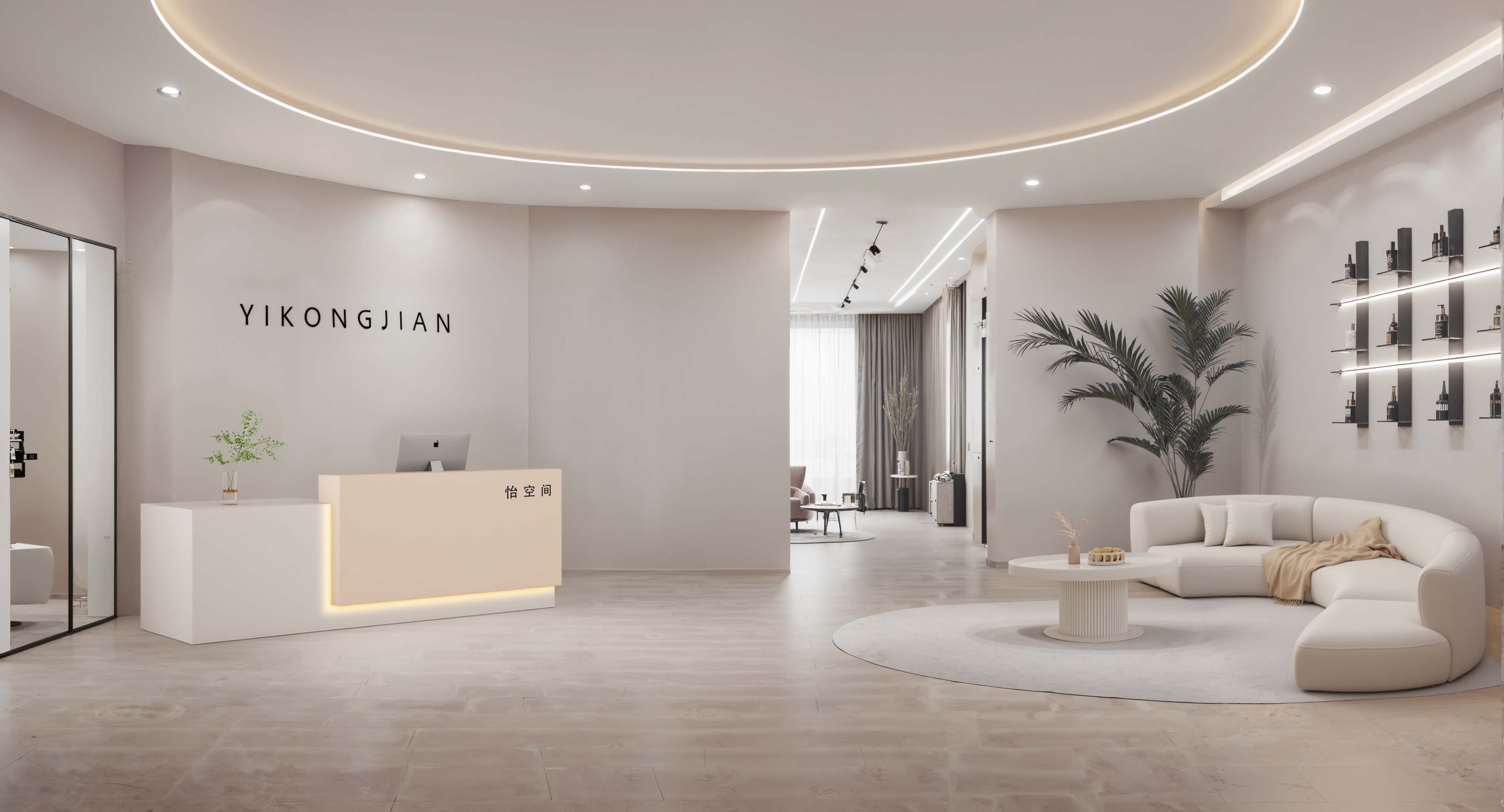 美容院裝修設計極簡風格